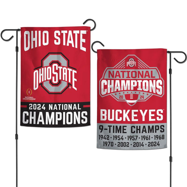 Ohio State 9-Time Champions 2-Sided Garden Flag heartlandflags