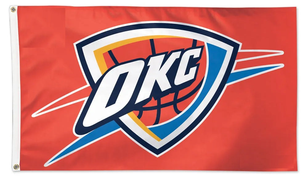Oklahoma City Thunder Flag 3x5 Orange heartlandflags