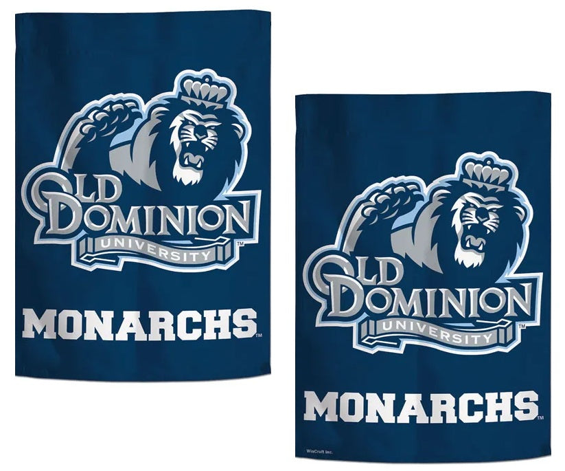 Old Dominion Monarchs Garden Flag 2 Sided Logo heartlandflags