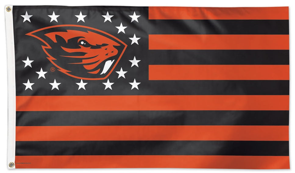 Oregon State Beavers Patriotic Flag 3x5 heartlandflags