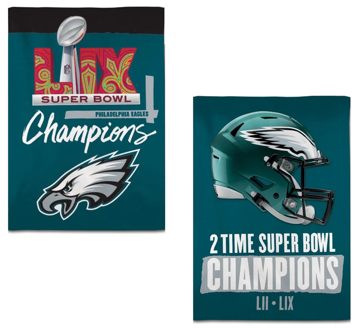 Philadelphia Eagles 2 Time Super Bowl Champions Banner heartlandflags