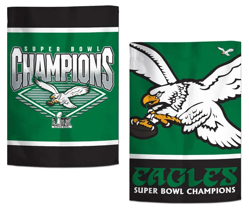 Philadelphia Eagles Retro Super Bowl Champions Garden Flag 2 Sided heartlandflags