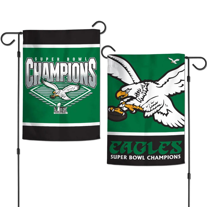 Philadelphia Eagles Retro Super Bowl Champions Garden Flag 2 Sided heartlandflags