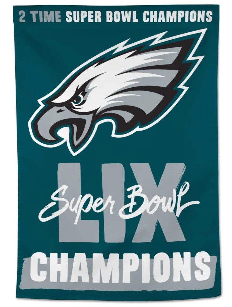 Philadelphia Eagles Super Bowl LIX Champions Banner heartlandflags