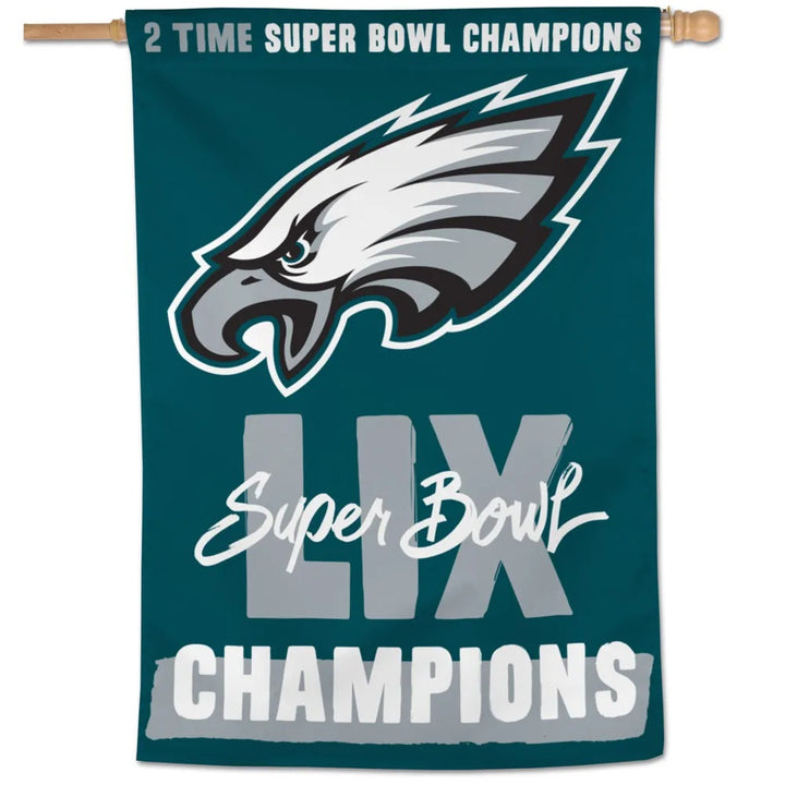 Philadelphia Eagles Super Bowl LIX Champions Banner heartlandflags