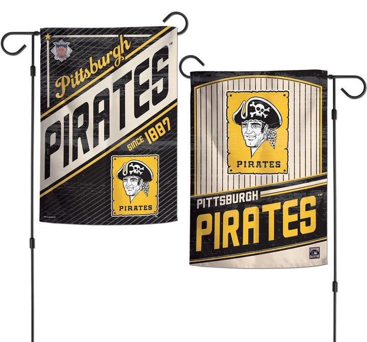 Pittsburgh Pirates Garden Flag 2 Sided Pinstripe heartlandflags