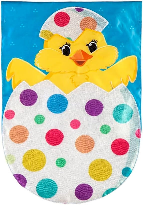 Polka Dot Easter Egg 2 Sided Garden Flag heartlandflags