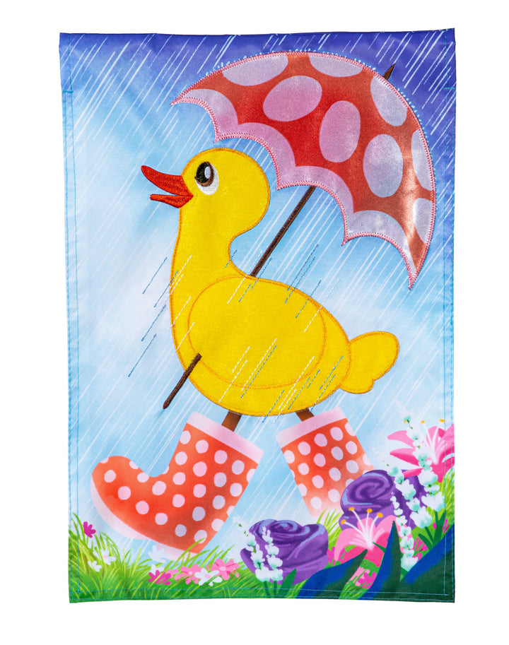 Spring Duckling Garden Flag 2 Sided heartlandflags