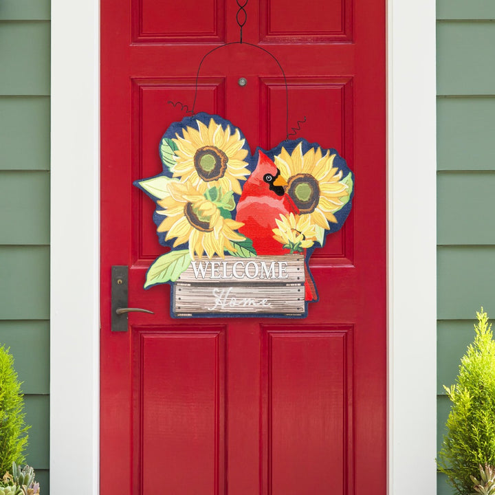 Spring Hydrangea and Summer Sunflower Door Decoration heartlandflags