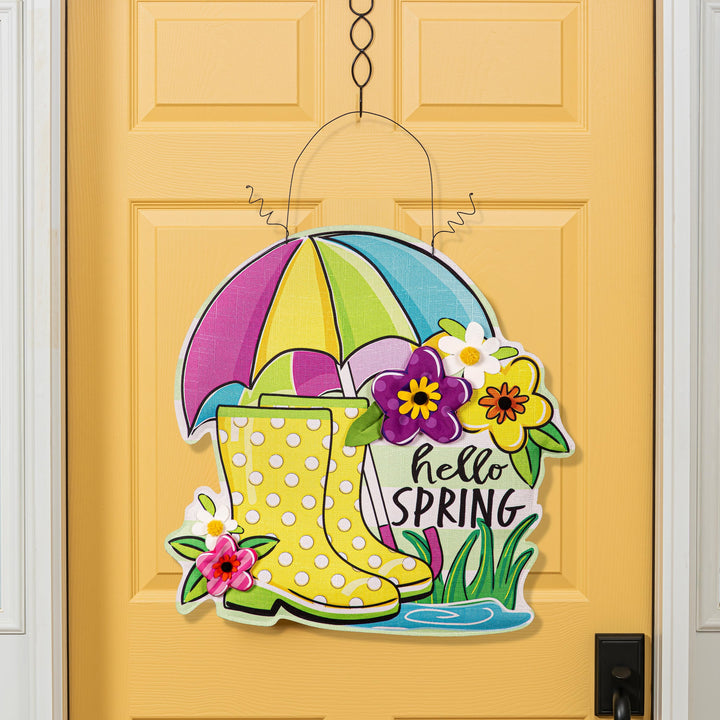 Spring and Summer Hello Door Decoration Reversible heartlandflags