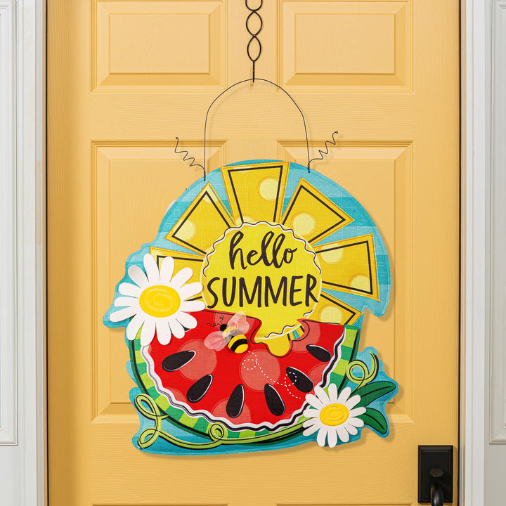 Spring and Summer Hello Door Decoration Reversible heartlandflags