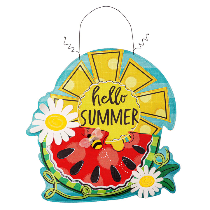 Spring and Summer Hello Door Decoration Reversible heartlandflags