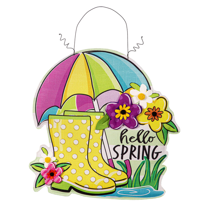 Spring and Summer Hello Door Decoration Reversible heartlandflags