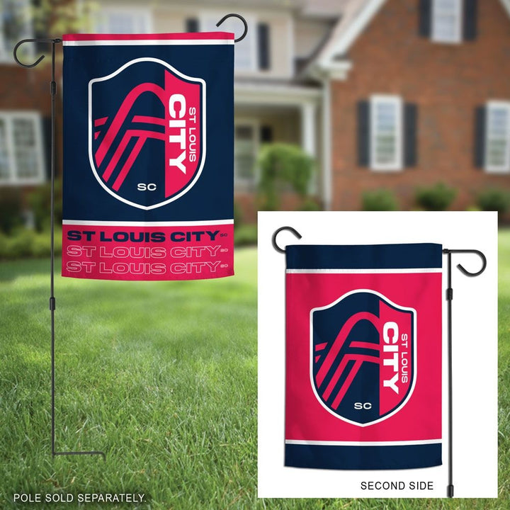 St Louis City SC Garden Flag 2 Sided heartlandflags