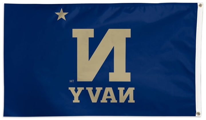 US Naval Academy Flag 3x5 New Logo heartlandflags