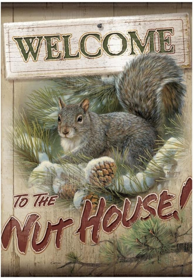 Welcome To The Nut House 2 Sided Banner heartlandflags