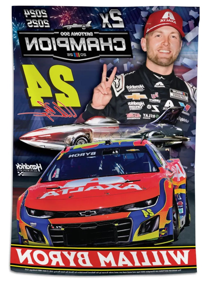William Byron 2X Daytona Champion Banner heartlandflags