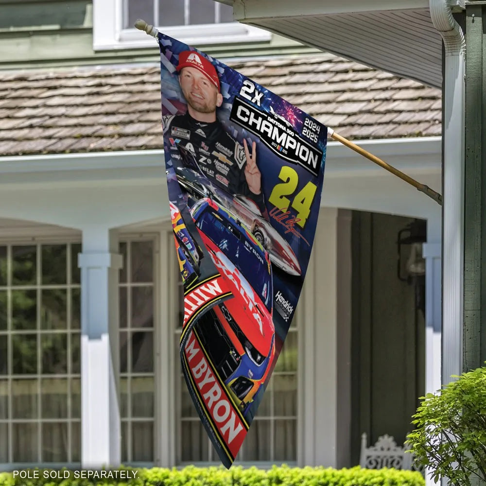 William Byron 2X Daytona Champion Banner heartlandflags