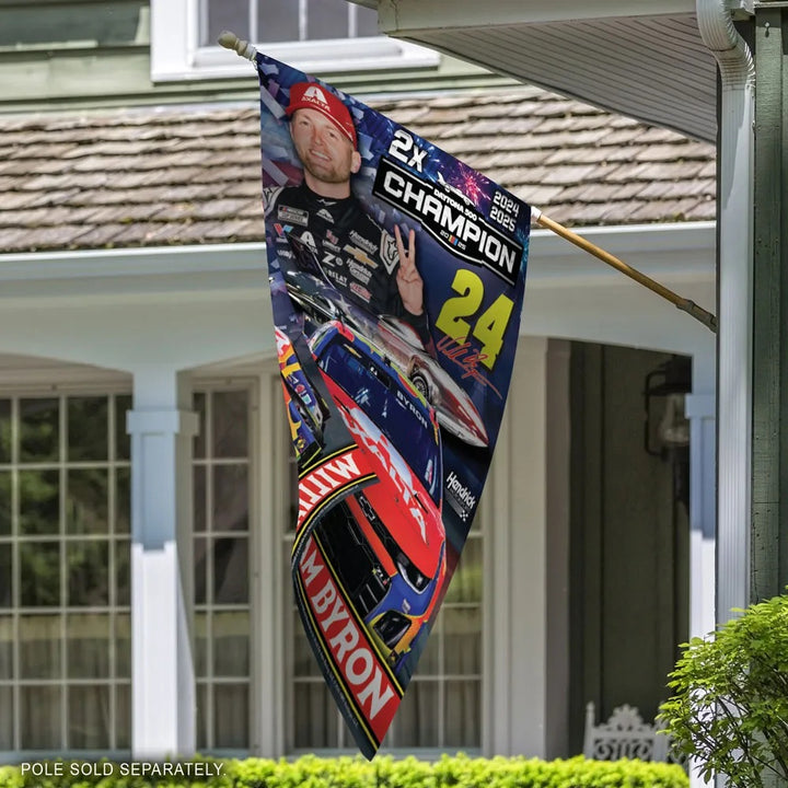 William Byron 2X Daytona Champion Banner heartlandflags