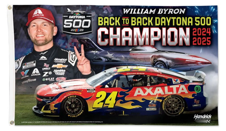 William Byron Back To Back Daytona 500 Champion 3x5 Flag heartlandflags