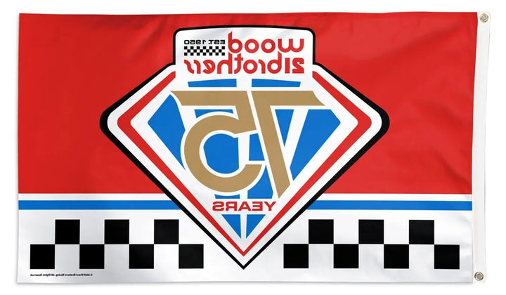 Wood Brothers 75 Years Flag 3x5 heartlandflags