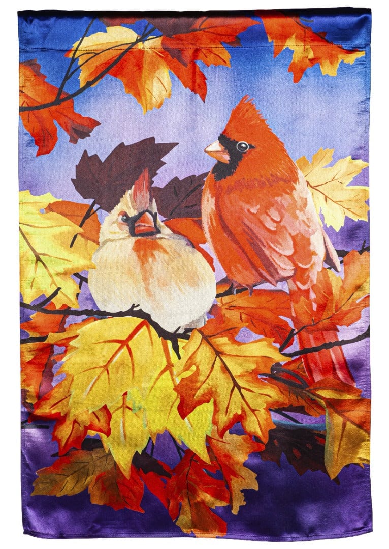 Cardinal Friends Fall Banner 2 Sided Decorative House Flag 13LU11062 Heartland Flags