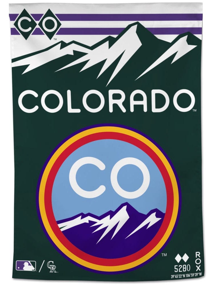 Colorado Rockies Banner City Connect Flag ROX 55719322 Heartland Flags