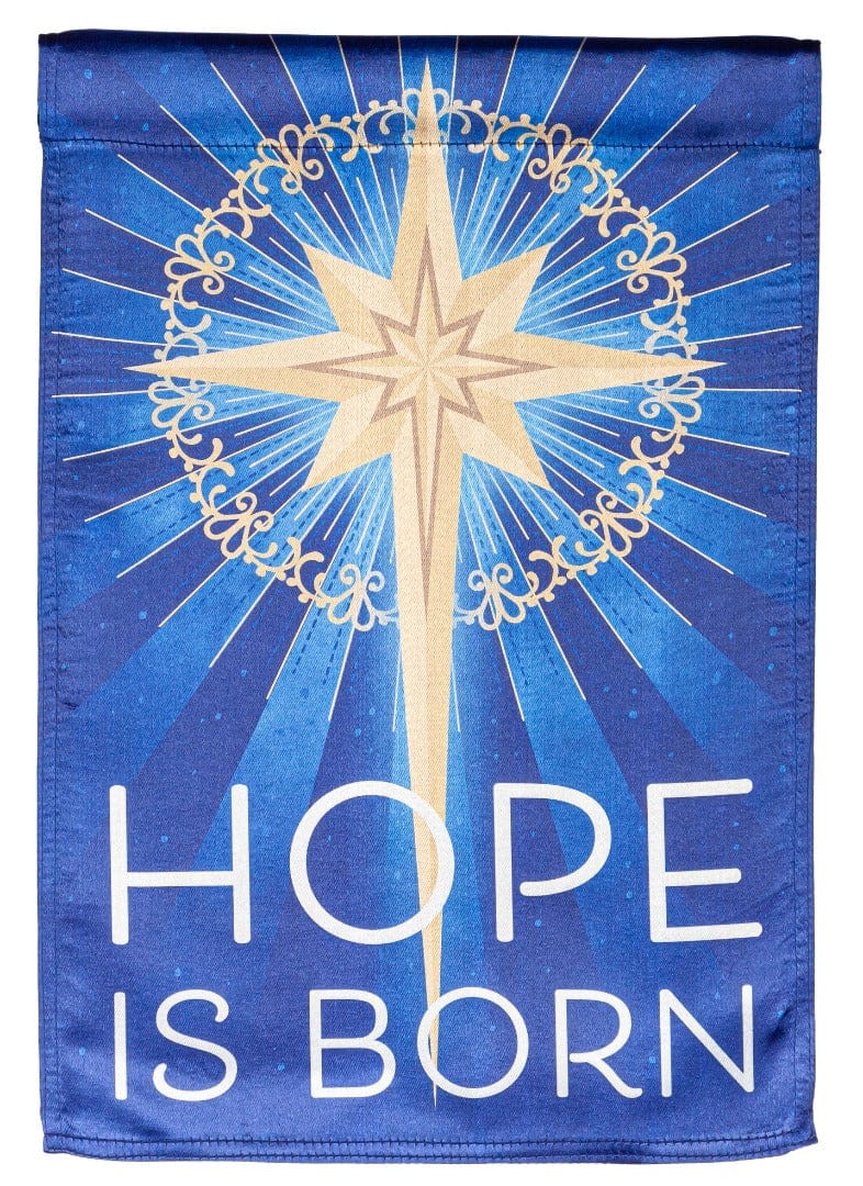 Hope Is Born Christmas Garden Flag 2 Sided heartlandflags