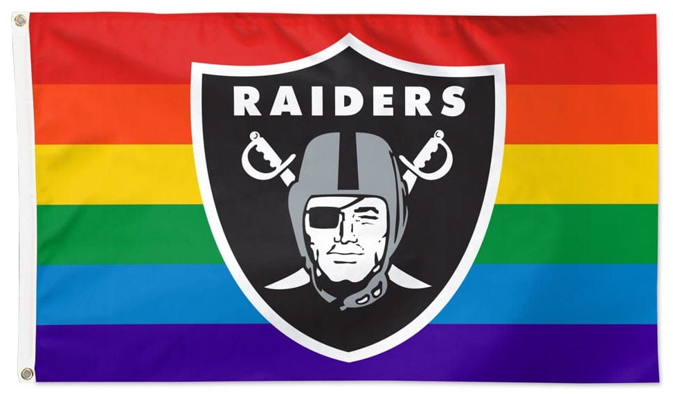 Las Vegas Raiders Flag 3x5 Pride Rainbow 32574321 Heartland Flags