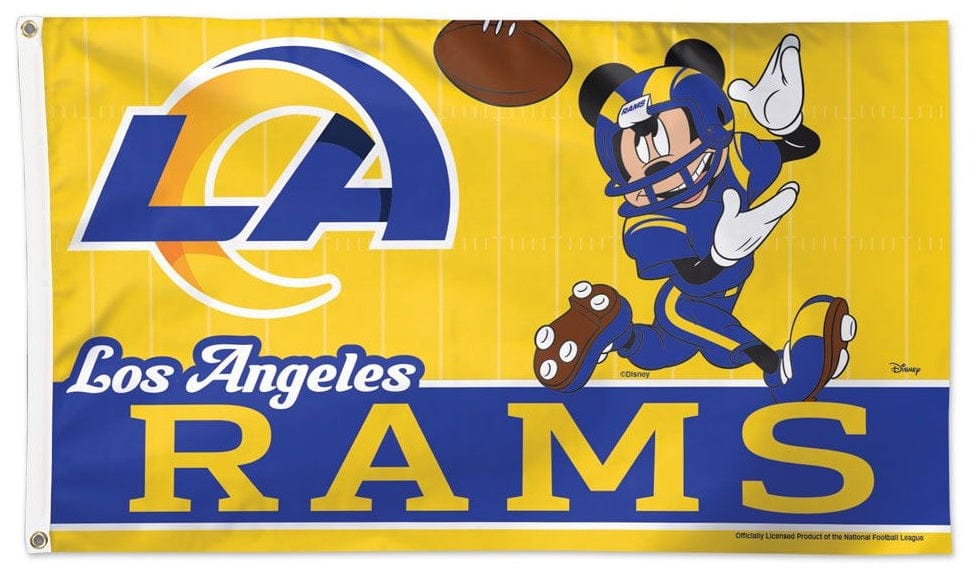 Los Angeles Rams Flag 3x5 Mickey Mouse Football 71611120 Heartland Flags