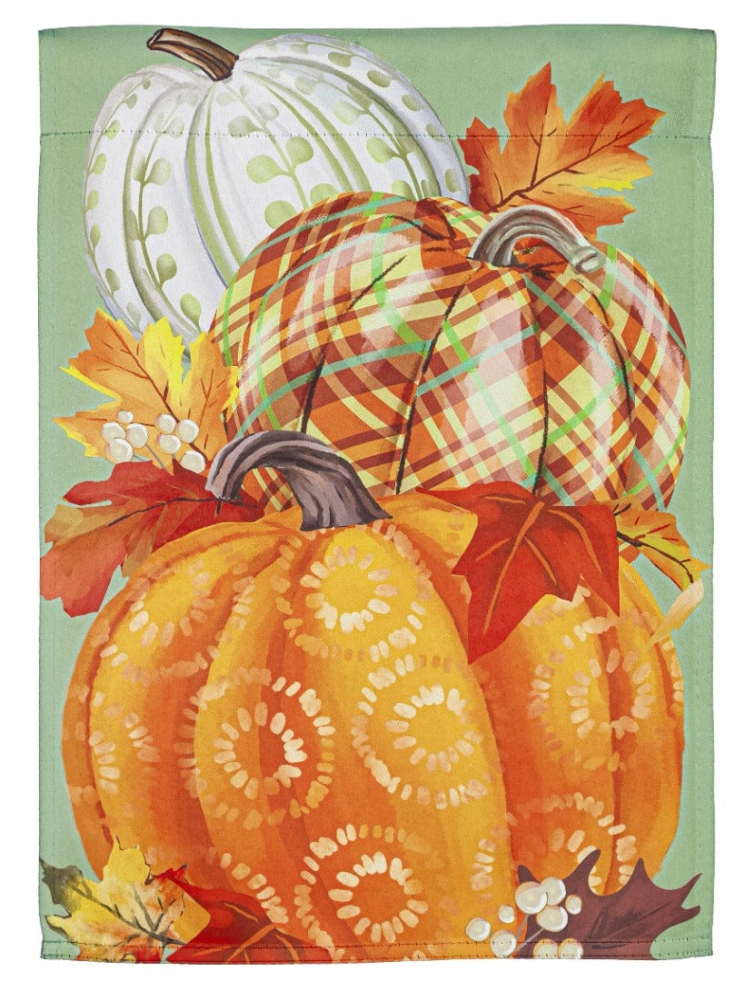 Painted Fall Pumpkins Garden Flag 2 Sided 14S11065 Heartland Flags