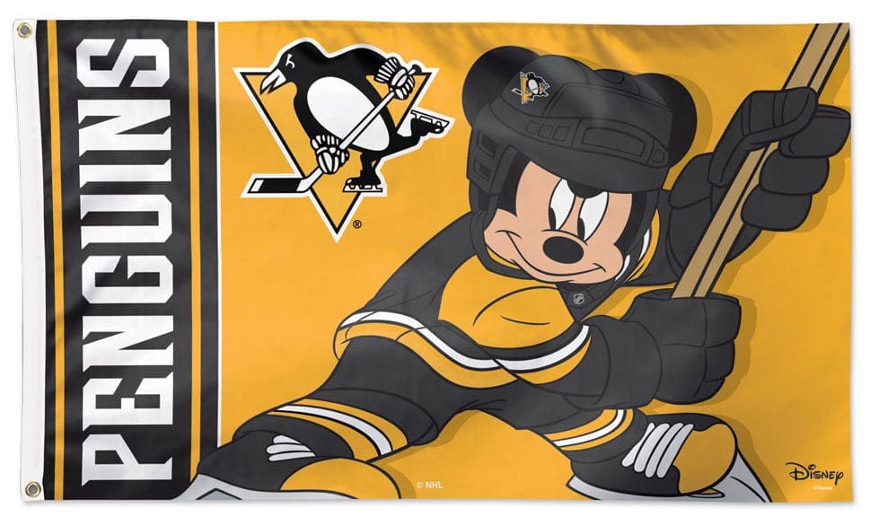 Pittsburgh Penguins Flag 3x5 Mickey Mouse Disney 25060320 Heartland Flags