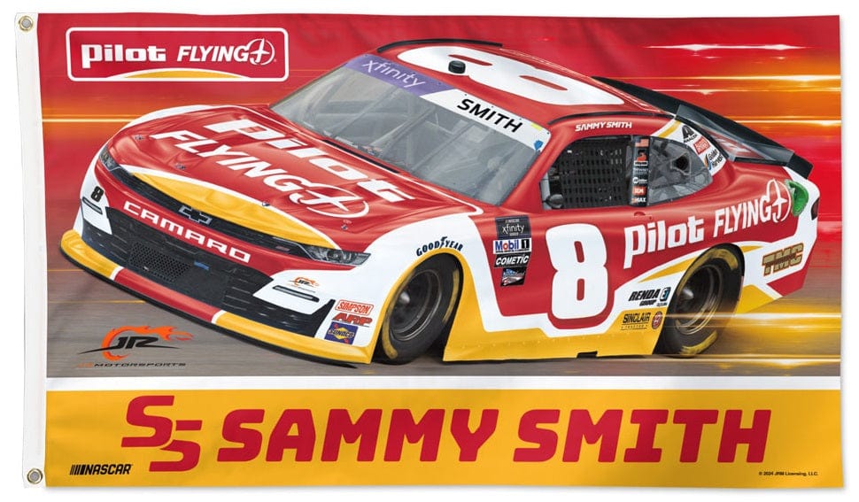 Sammy Smith Flag 3x5 Pilot Flying Race Car 2024 75884324 Heartland Flags