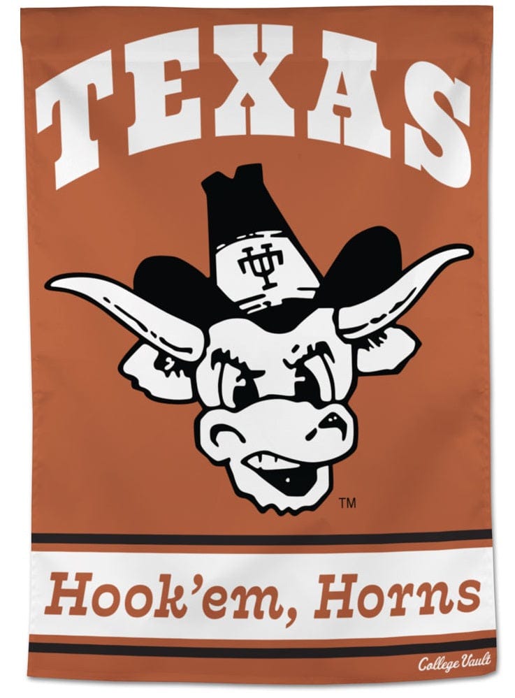 Texas Longhorns Banner Vertical Hook Em Horns Flag 88223022 Heartland Flags