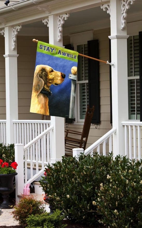 Throw The Ball Banner 2 Sided Dog House Flag 131S937 Heartland Flags