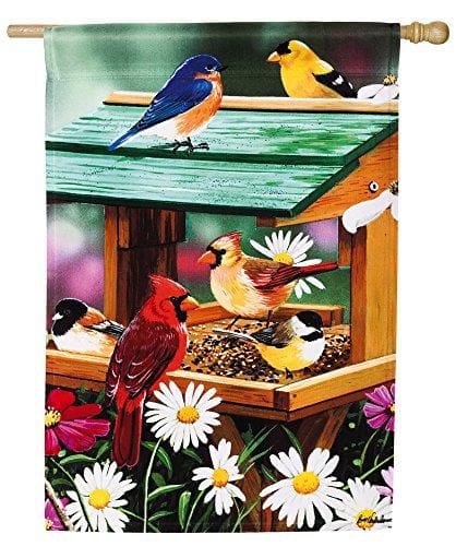 Backyard Birds Banner 2 Sided Decorative House Banner heartlandflags