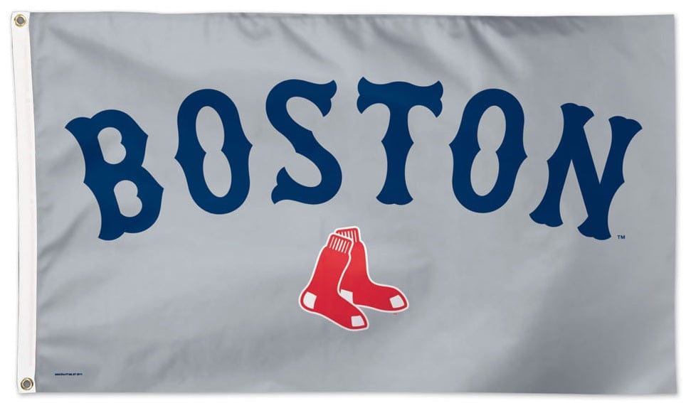 Boston Red Sox Flag 3x5 Grey heartlandflags