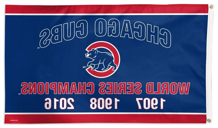 Chicago Cubs Flag 3x5 World Series Years Milestone heartlandflags