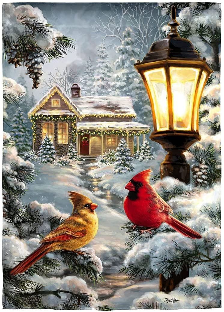 Christmas All Is Calm Garden Flag 2 Sided Decorative heartlandflags