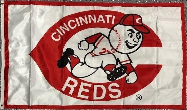 Cincinnati Reds Flag 3x5 Vintage Logo 2 Sided heartlandflags