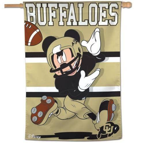 Colorado Banner Mickey Mouse Buffaloes Football House Flag heartlandflags