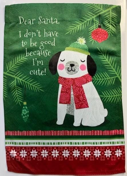 Furry Friend Christmas Garden Flag 2 Sided Decorative heartlandflags