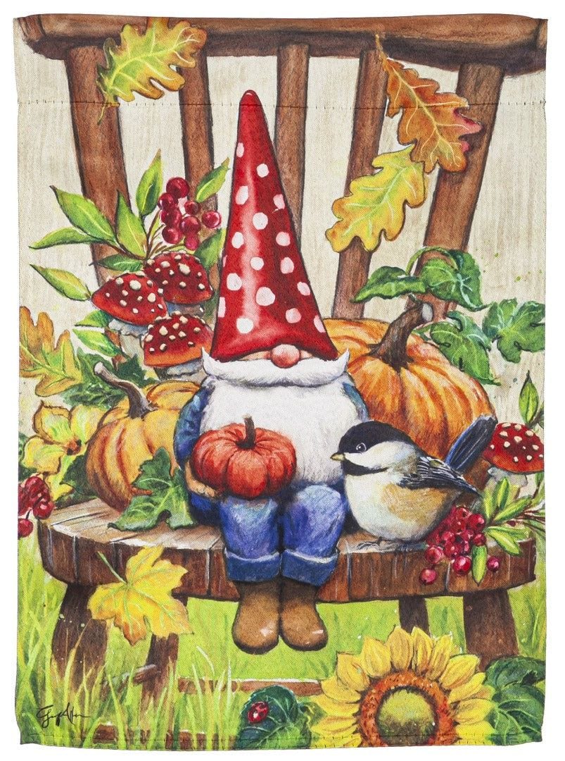 Gnome and Friends Garden Flag 2 Sided Decorative Fall heartlandflags