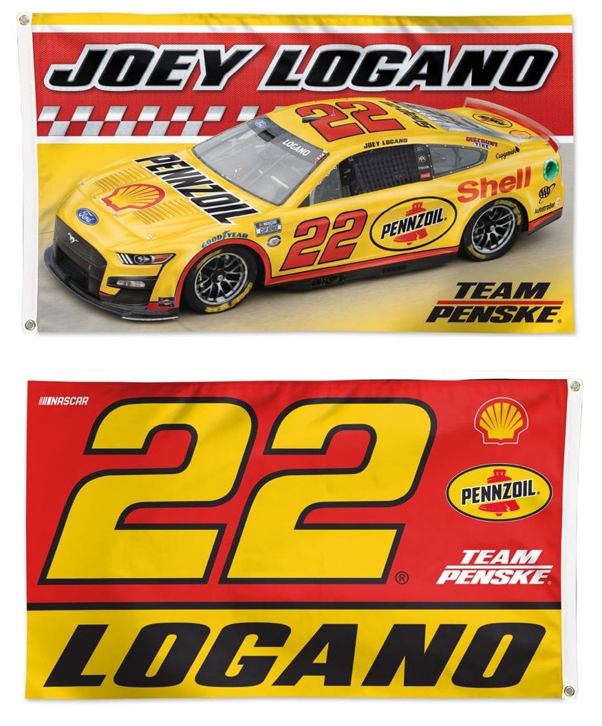 Joey Logano Flag 3x5 Pennzoil Car 2 Sided 2023 heartlandflags