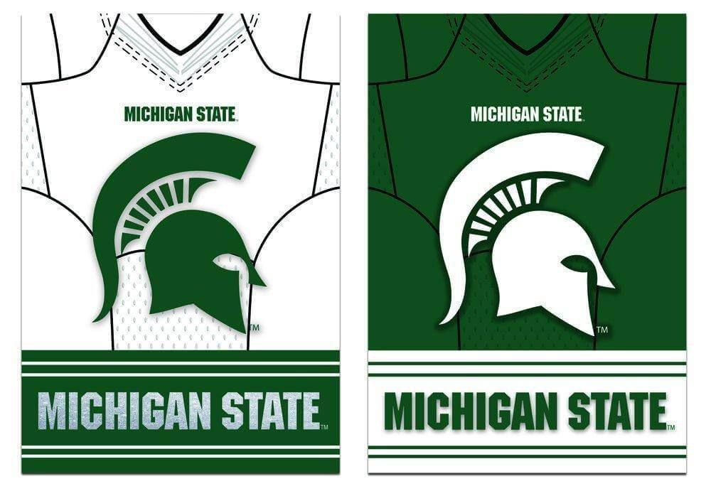Michigan State Spartans Flag 2 Sided Jersey House Banner heartlandflags