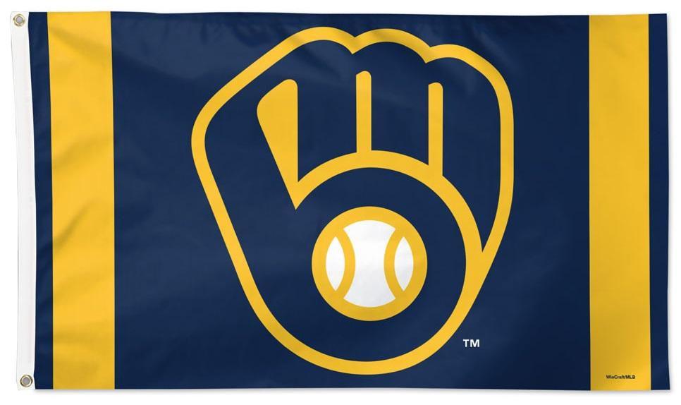 Milwaukee Brewers Flag 3x5 Vertical Stripe heartlandflags