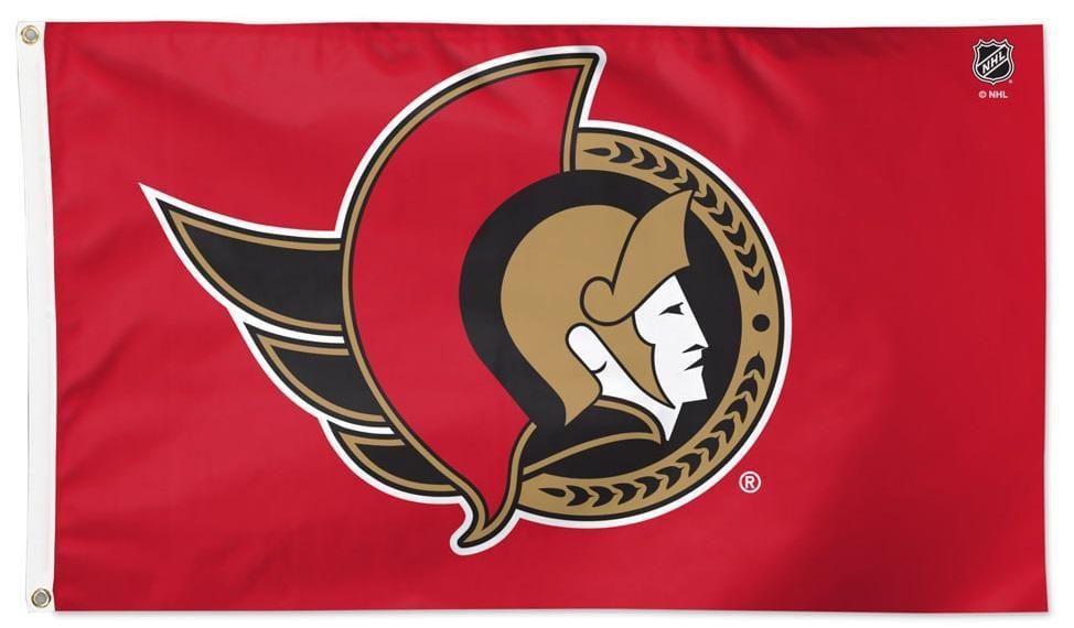 Ottawa Senators Flag 3x5 New Logo heartlandflags