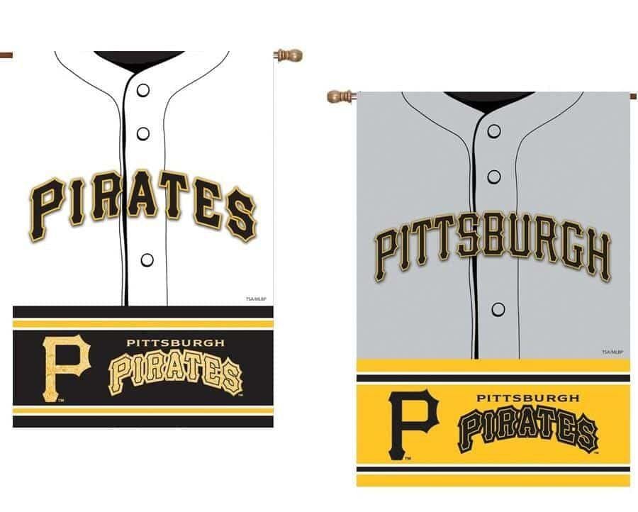 Pittsburgh Pirates Flag 2 Sided Jersey Vertical Banner heartlandflags