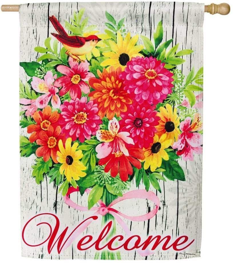Summer Bouquet Flag 2 Sided Decorative Banner heartlandflags