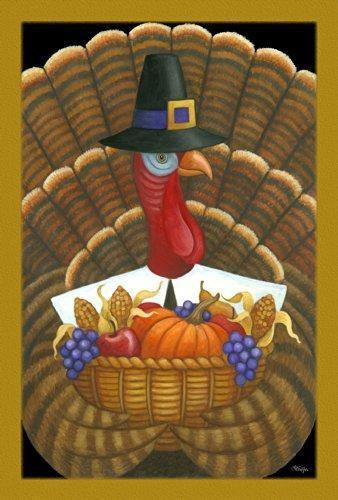 Thanksgiving Tom Turkey Garden Flag heartlandflags